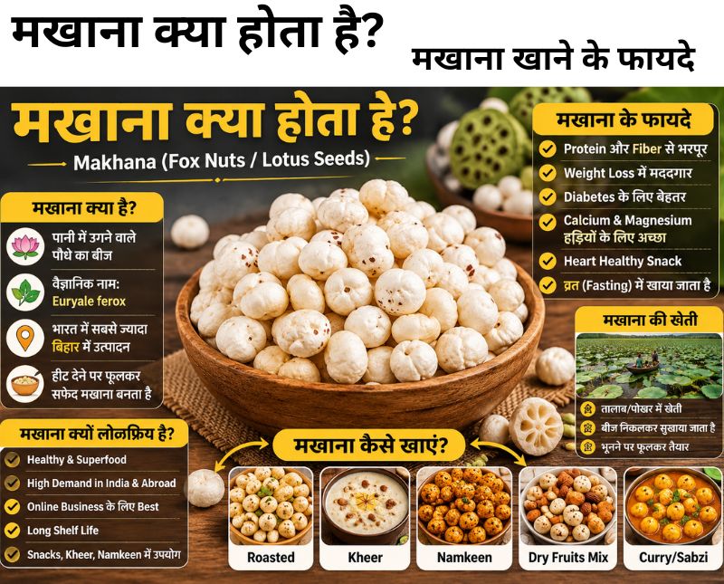 मखाना क्या होता है? 5 Amazing Makhana Benefit